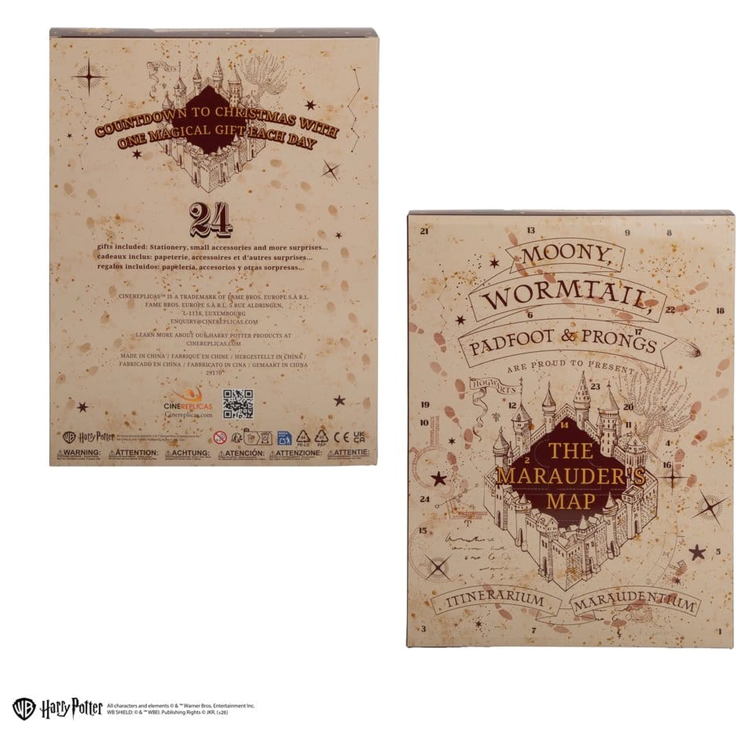 Harry Potter Kalendarz adwentowy Marauder's Map New Edition 2026 zdjęcie produktu