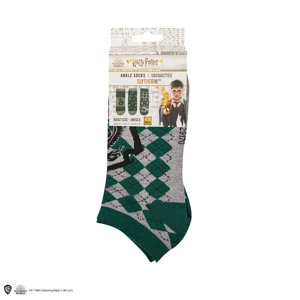 Harry Potter Skarpetki do kostki 3-Pack Slytherin zdjęcie produktu