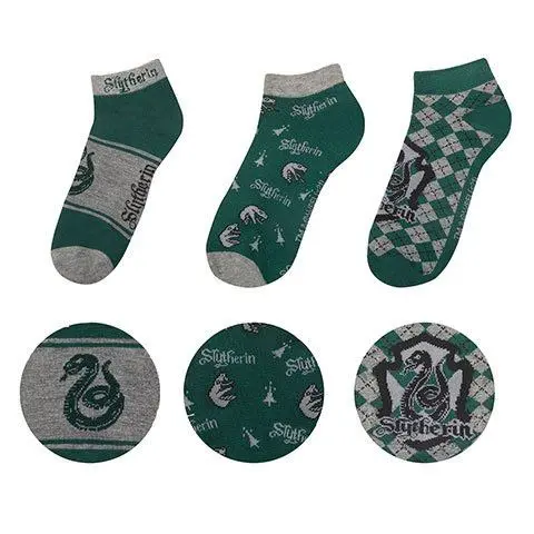 Harry Potter Skarpetki do kostki 3-Pack Slytherin zdjęcie produktu