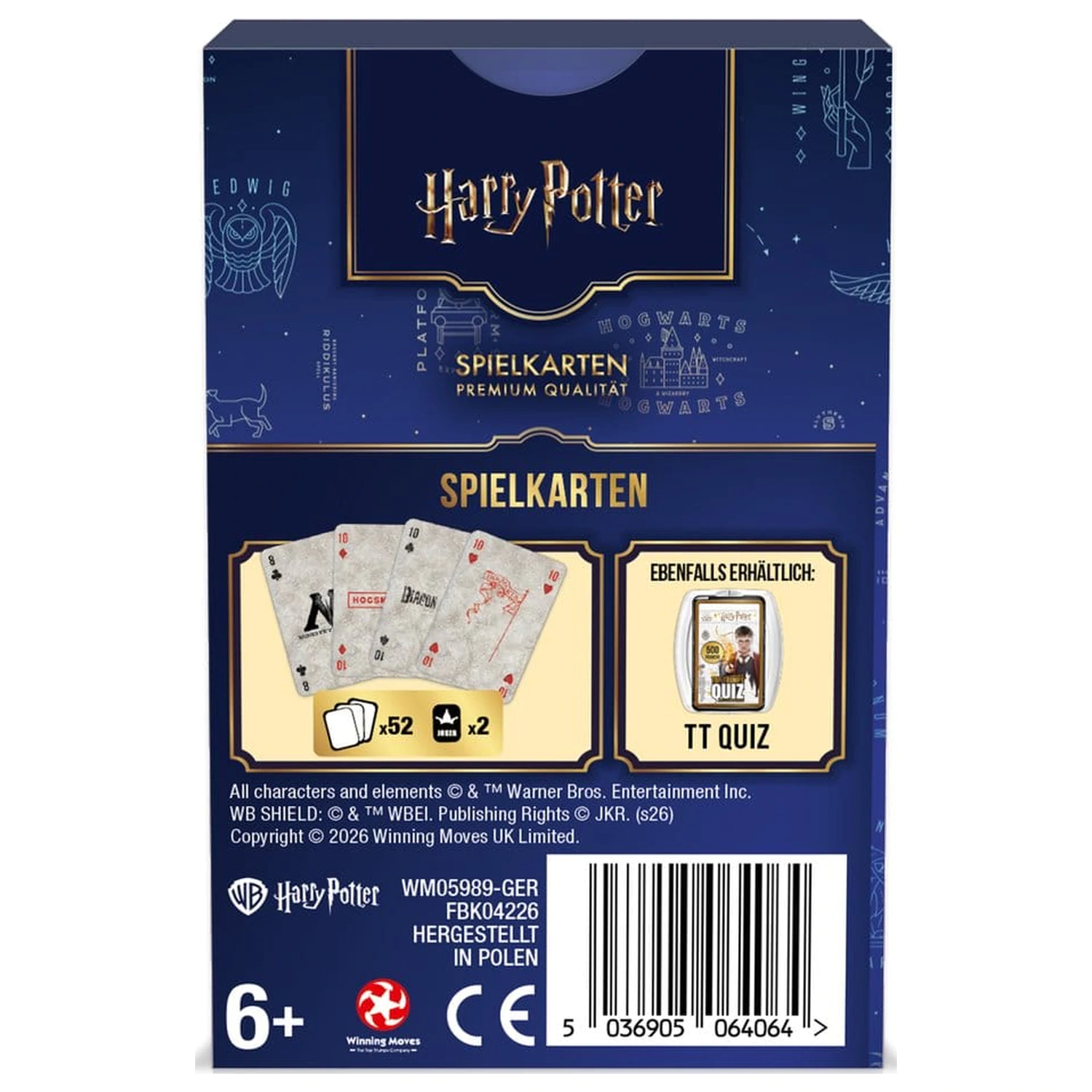 Harry Potter Karty do gry *wersja niemiecka* zdjęcie produktu
