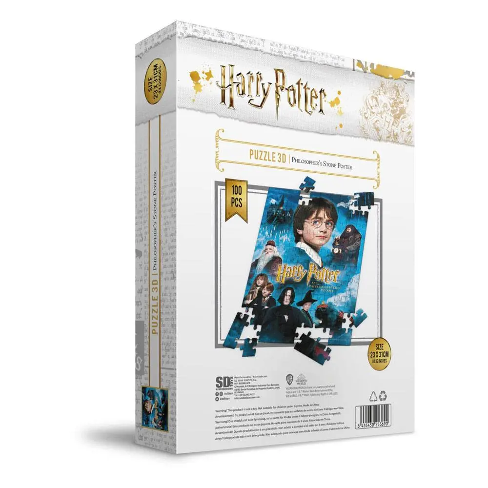 Harry Potter Jigsaw Puzzle z Efektem 3D Kamień Filozoficzny Poster (100 elementów) zdjęcie produktu
