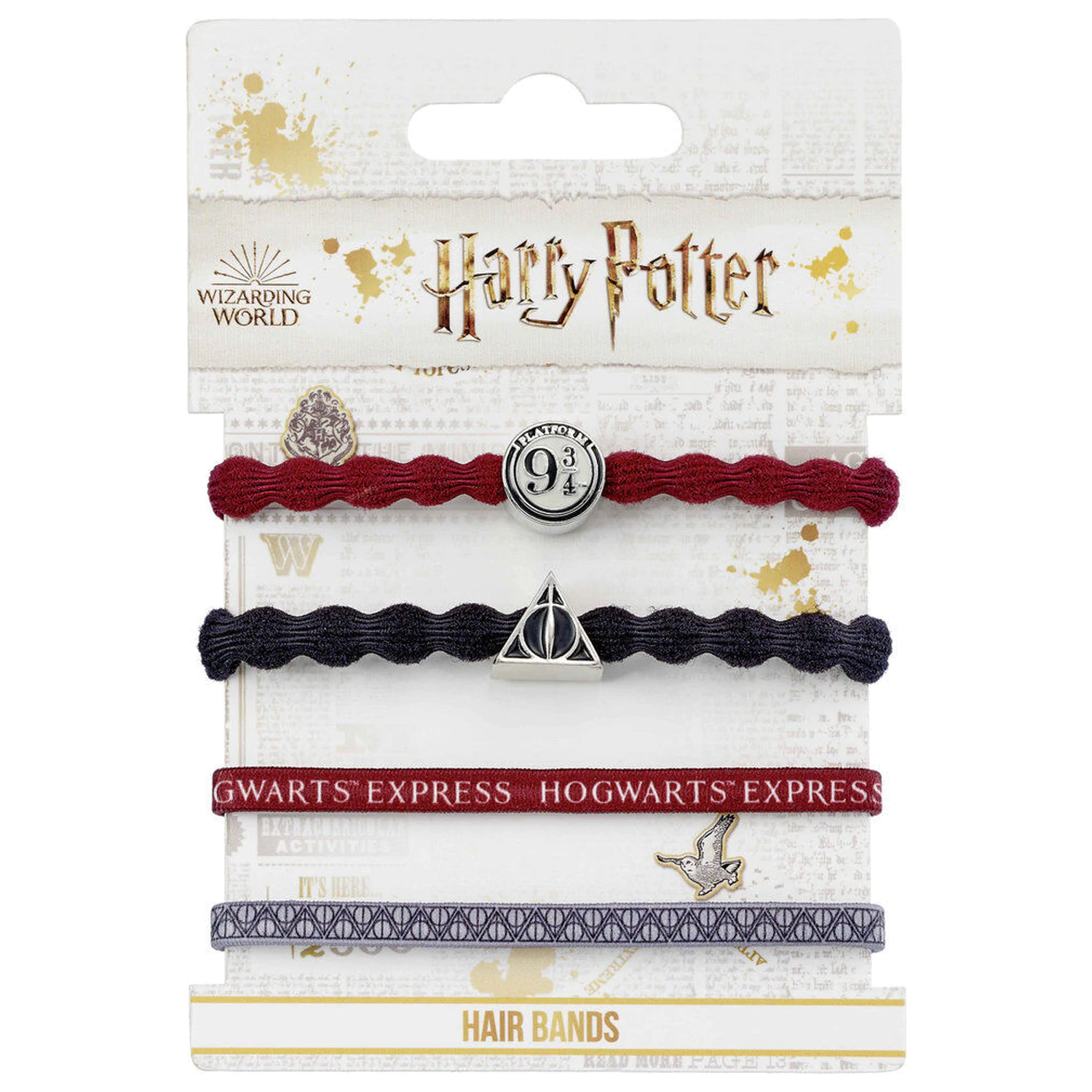 Harry Potter Peron 9 3/4 zestaw 4 gumek do włosów zdjęcie produktu