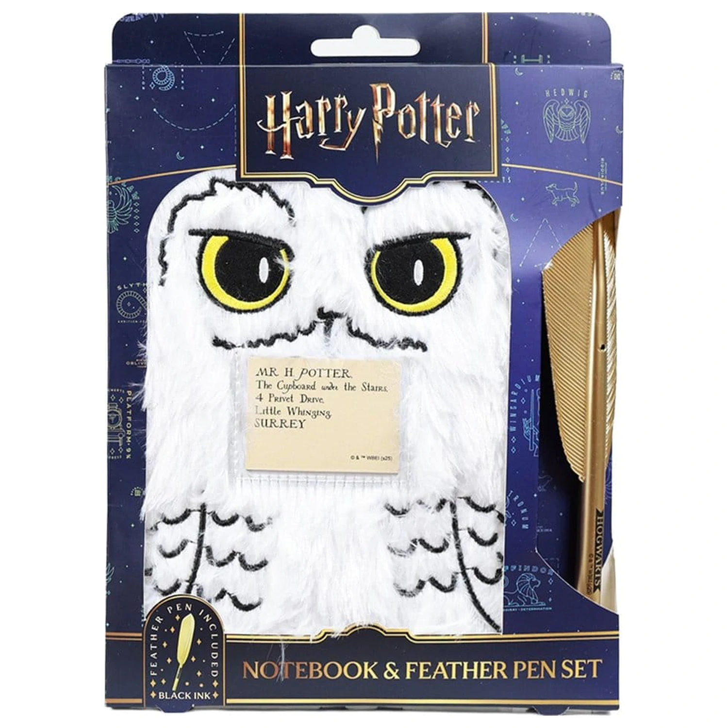 Harry Potter Zestaw pluszowy Notatnik z Długopisem Hedwig Magical Locations zdjęcie produktu