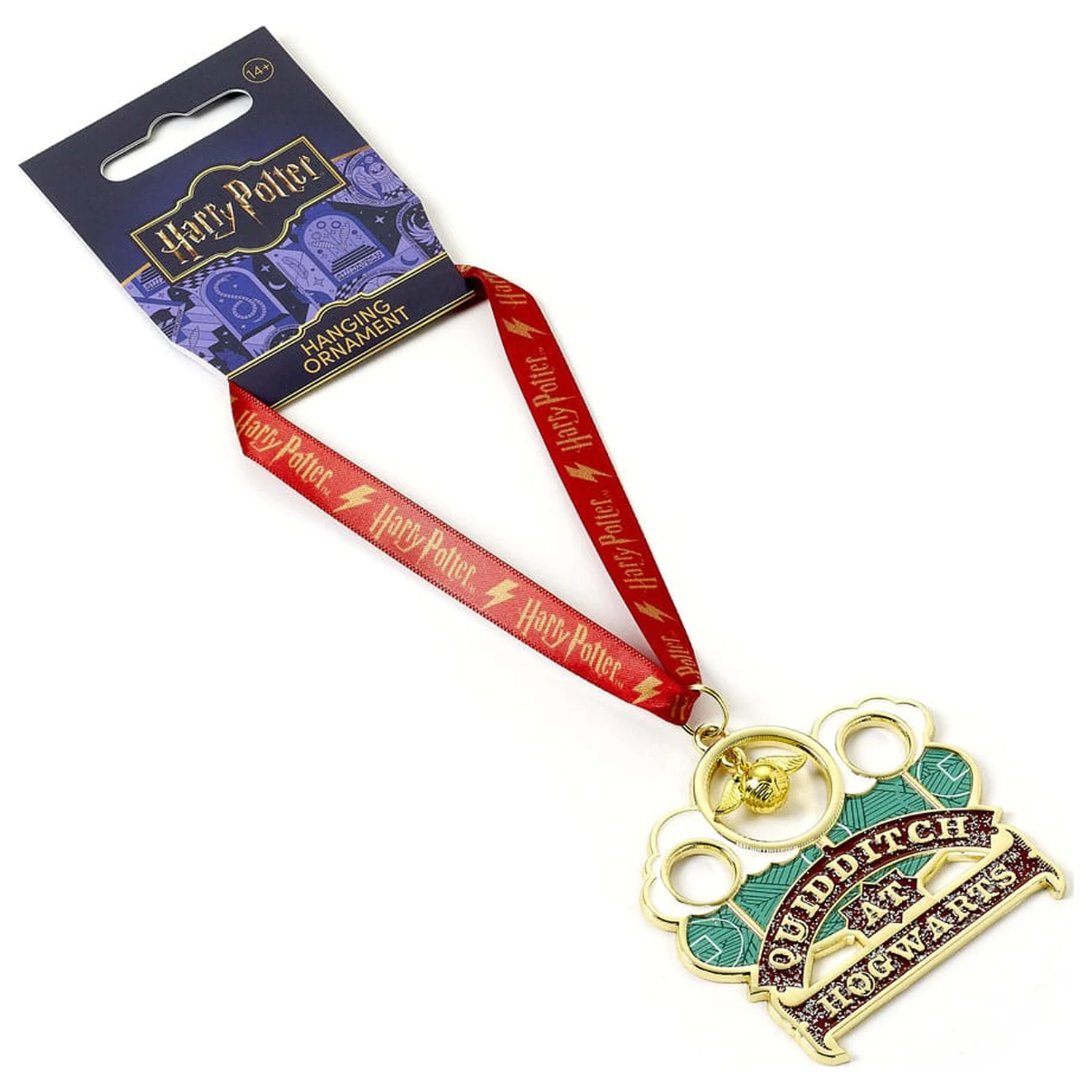 Harry Potter ozdoba na choinkę Quidditch (złoty odcień) zdjęcie produktu