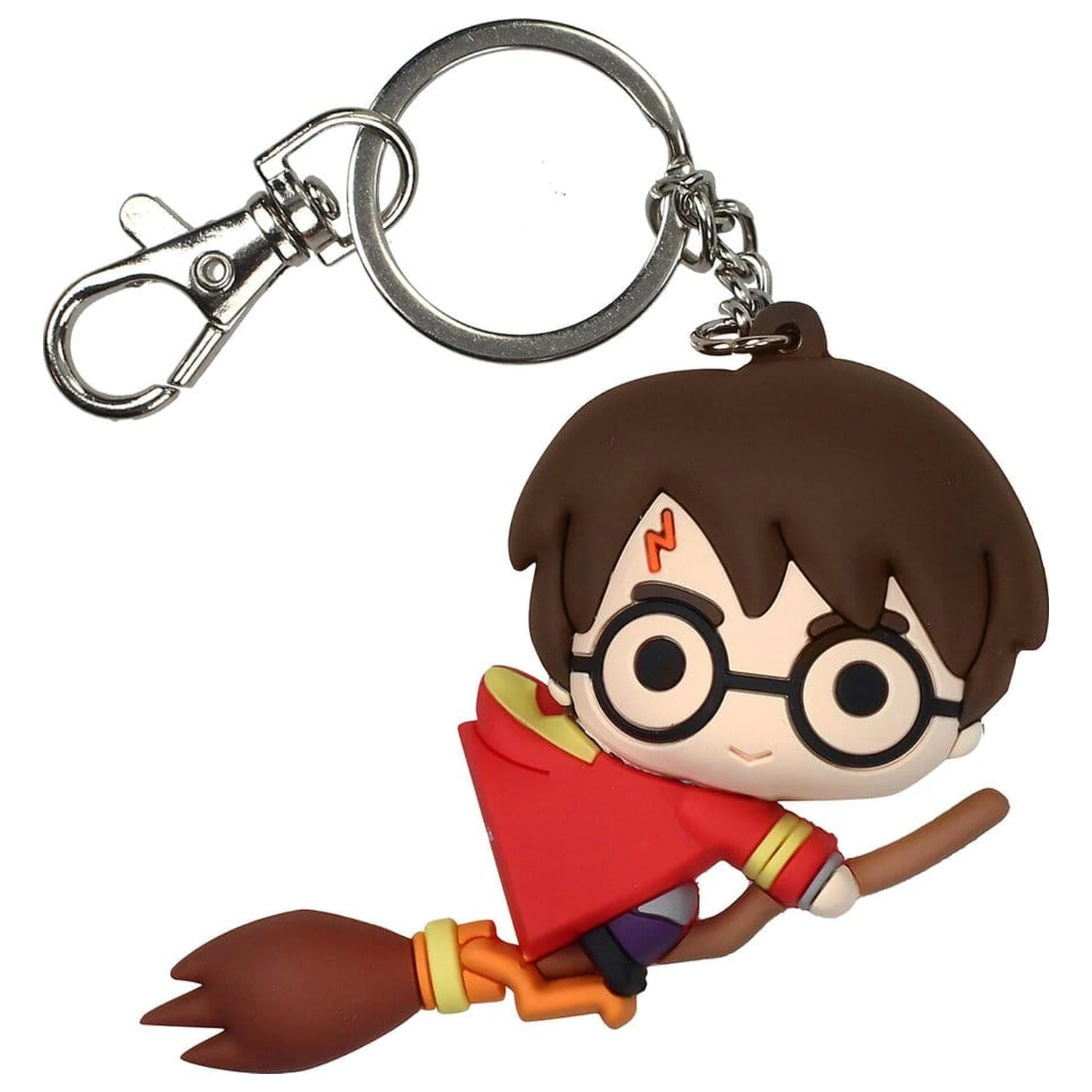 Harry Potter gumowy brelok do kluczy Harry na miotle 7 cm zdjęcie produktu