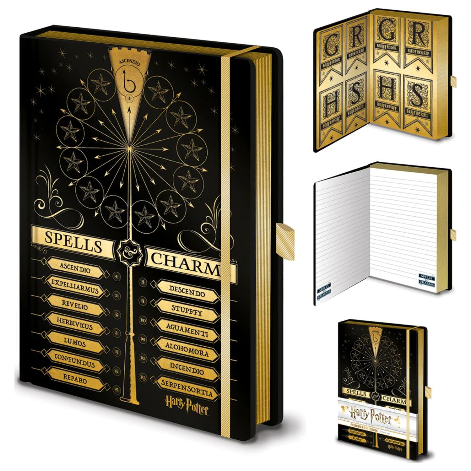 Harry Potter Spells & Charms Notatnik A5 ze Spinnerem zdjęcie produktu