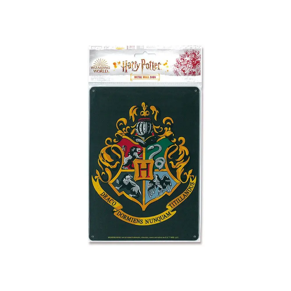 Harry Potter Metalowy Znak Hogwarts Logo 15 x 21 cm zdjęcie produktu