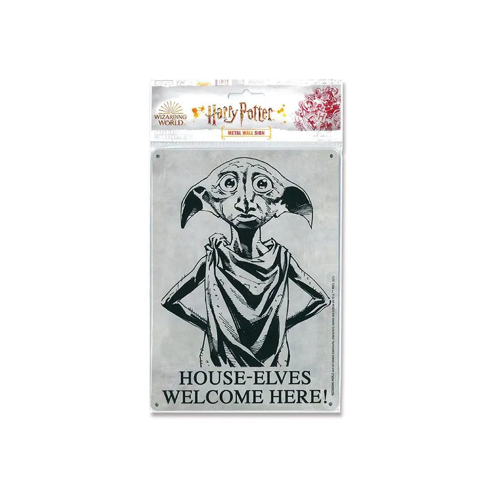 Harry Potter Tabliczka Blaszana Skrzaty Domowe 15 x 21 cm zdjęcie produktu