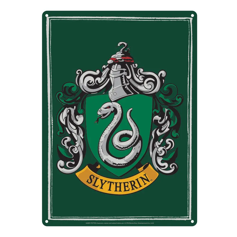 Harry Potter Tabliczka Metalowa Slytherin 21 x 15 cm zdjęcie produktu