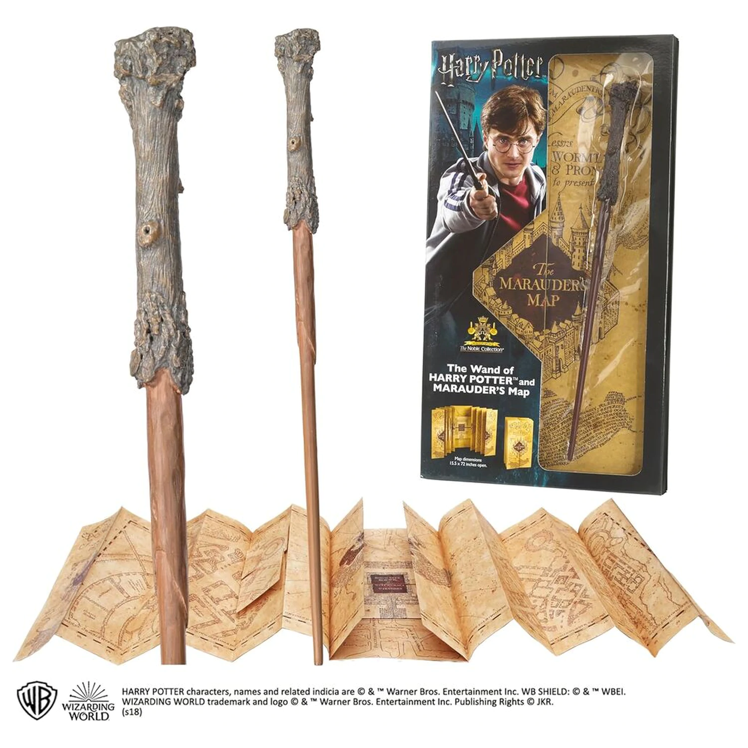 Harry Potter Magic Wand + Marauders Map zdjęcie produktu