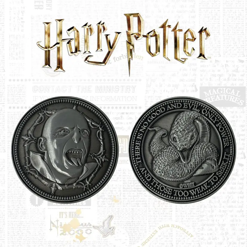 Harry Potter kolekcjonerska moneta Voldemort Limited Edition zdjęcie produktu