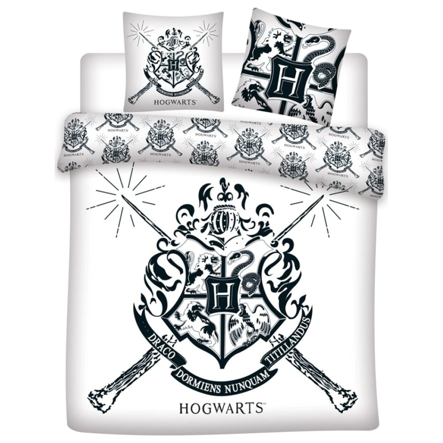 Harry Potter White Double Poszwa na kołdrę zdjęcie produktu