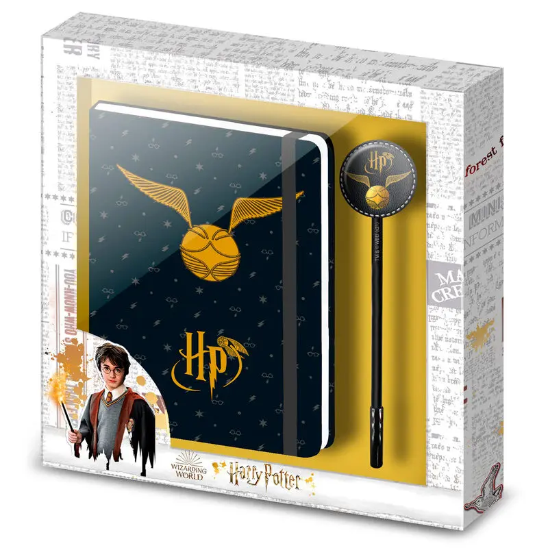 Harry Potter Notebook z Długopisem Gift Set Golden Snitch zdjęcie produktu