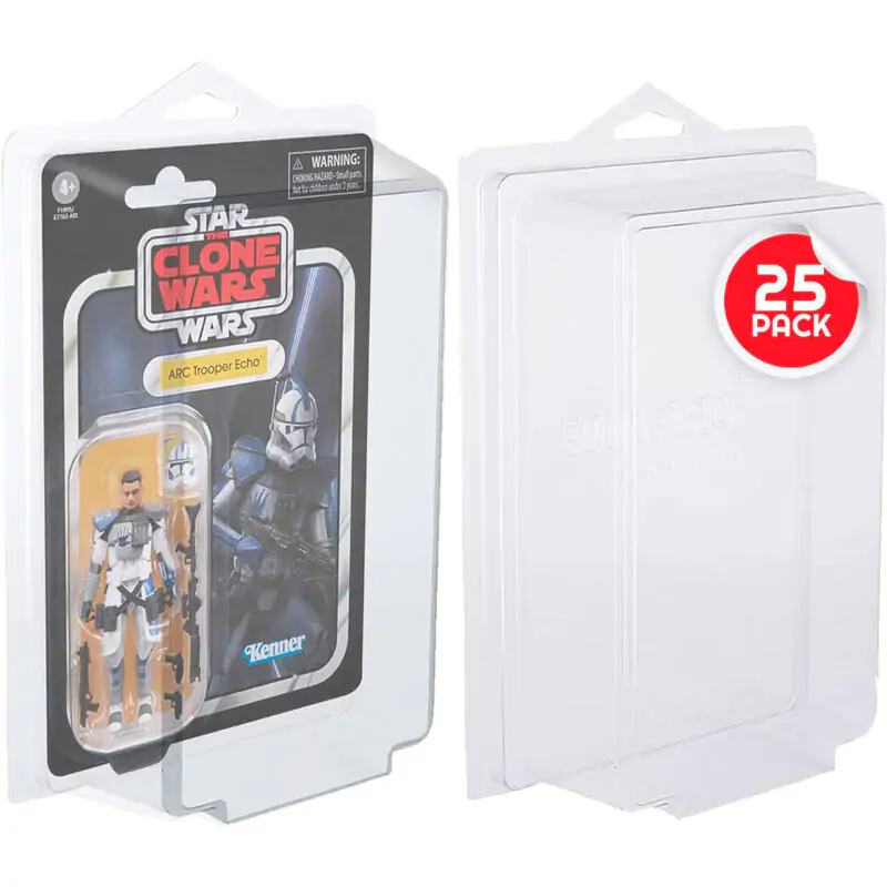 Star Wars & GI Joe 3.75” Figurki na kartach, opakowanie 25 ochraniaczy zdjęcie produktu