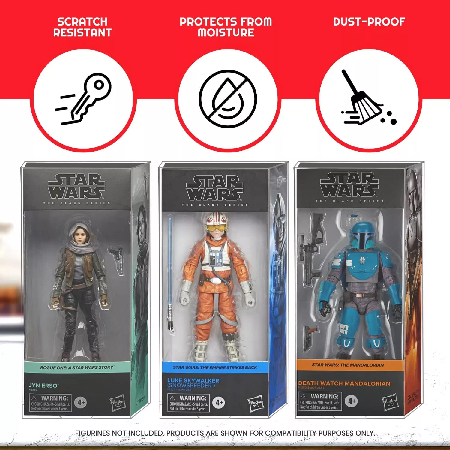 Hasbro Star Wars The Black Series Pakiet 10 ochraniaczy na boczne pudełka zdjęcie produktu