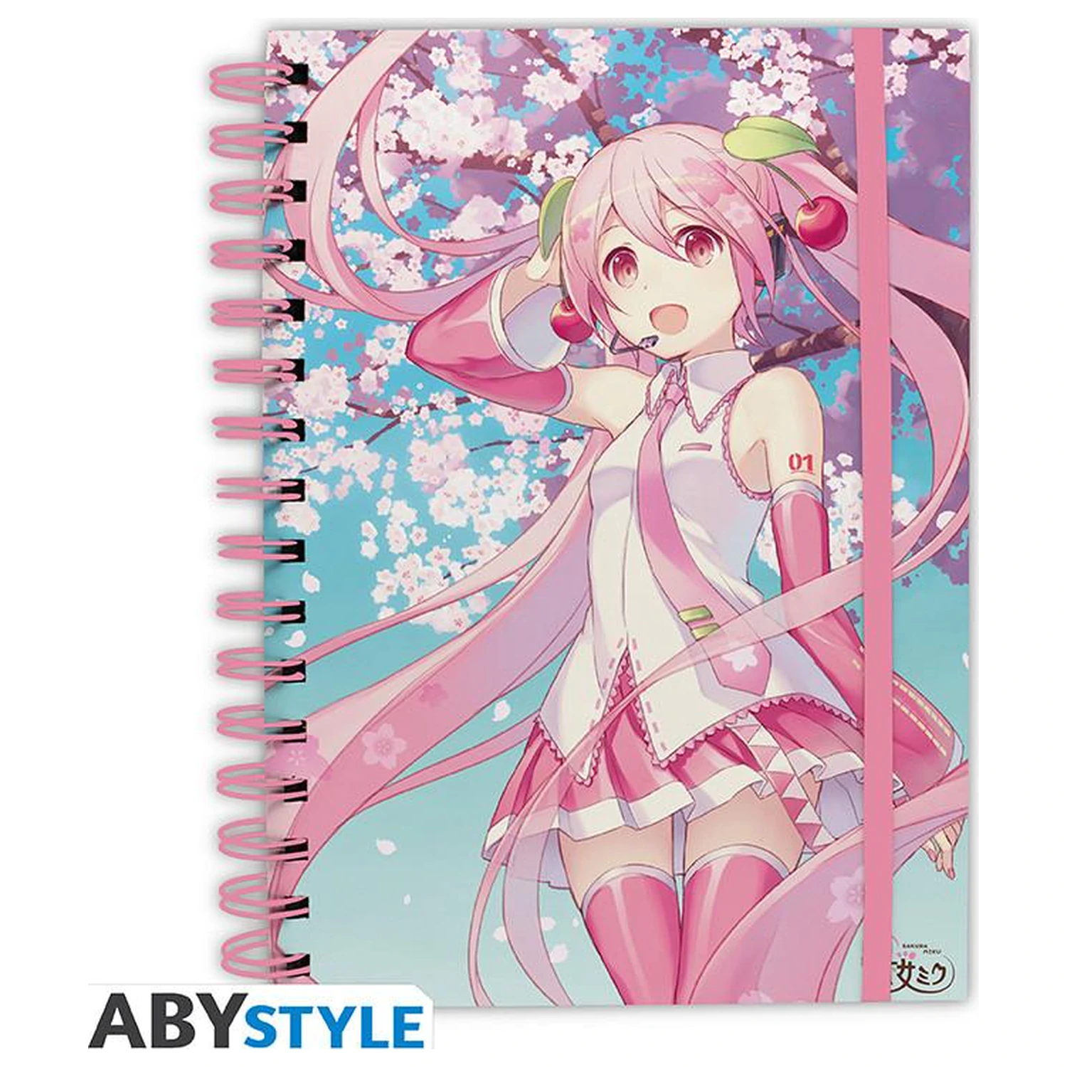 Hatsune Miku Notatnik Kwitnąca Wiśnia A5 Spiralny zdjęcie produktu