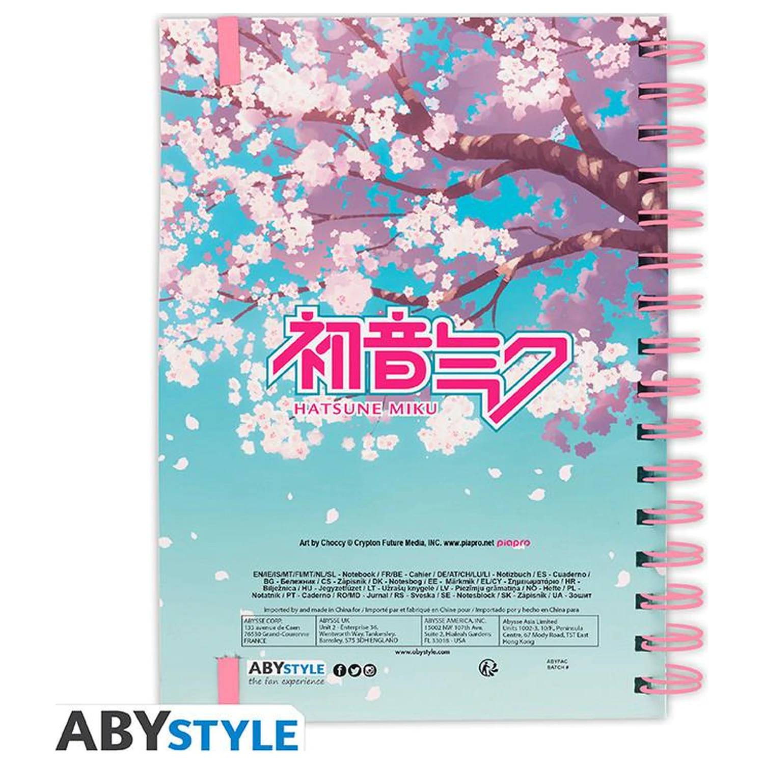 Hatsune Miku Notatnik Kwitnąca Wiśnia A5 Spiralny zdjęcie produktu