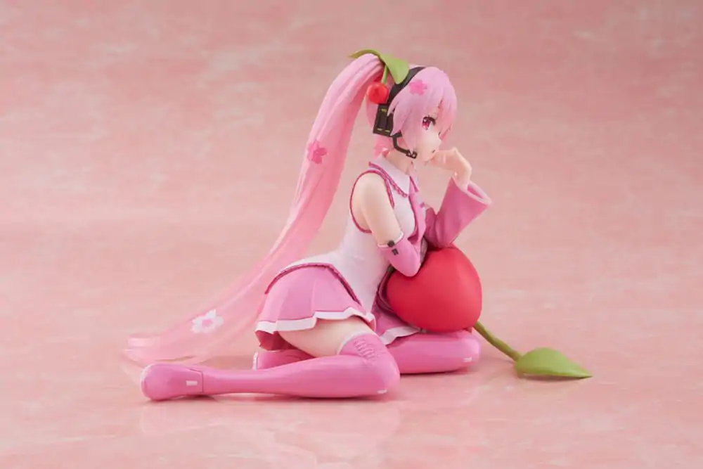 Hatsune Miku PVC Statuetka Desktop Cute Figure Sakura Miku Cherry Cushion Ver. 13 cm zdjęcie produktu