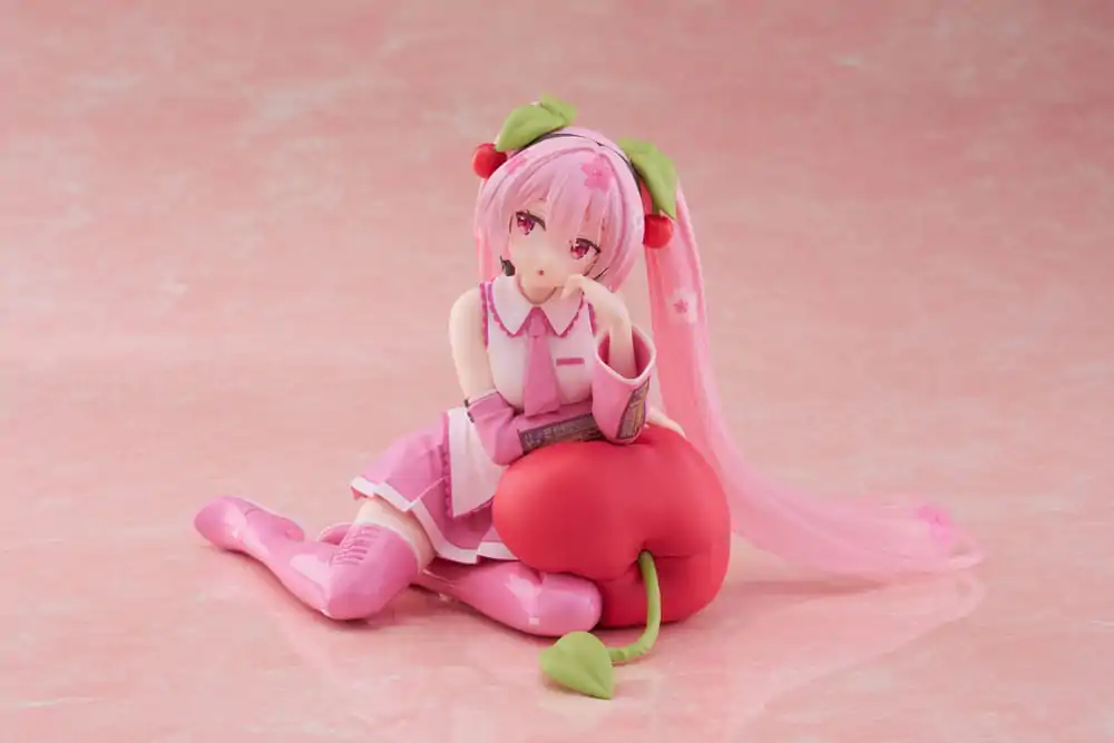 Hatsune Miku PVC Statuetka Desktop Cute Figure Sakura Miku Cherry Cushion Ver. 13 cm zdjęcie produktu