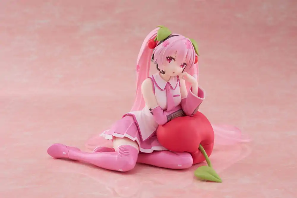 Hatsune Miku PVC Statuetka Desktop Cute Figure Sakura Miku Cherry Cushion Ver. 13 cm zdjęcie produktu