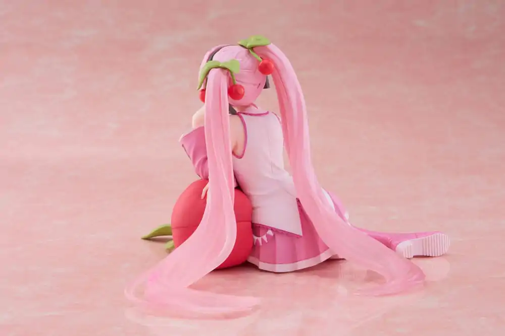 Hatsune Miku PVC Statuetka Desktop Cute Figure Sakura Miku Cherry Cushion Ver. 13 cm zdjęcie produktu