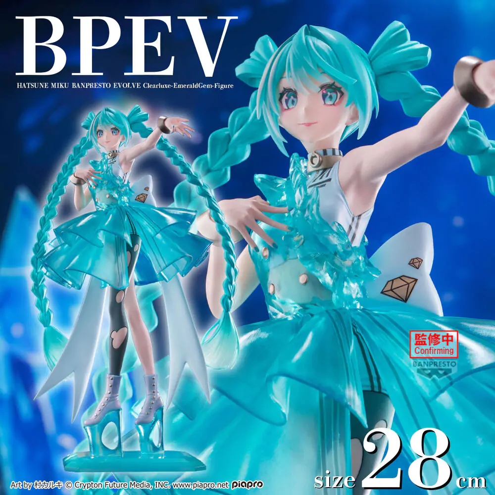 Figurka Hatsune Miku EmeraldGem Clearluxe 28 cm zdjęcie produktu