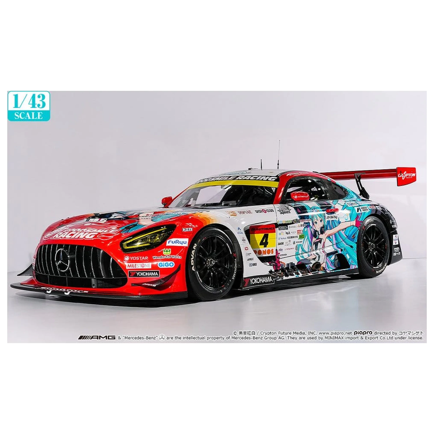 Hatsune Miku Good Smile Vehicle 1/43 AMG 2026 Season Opening Ver. zdjęcie produktu