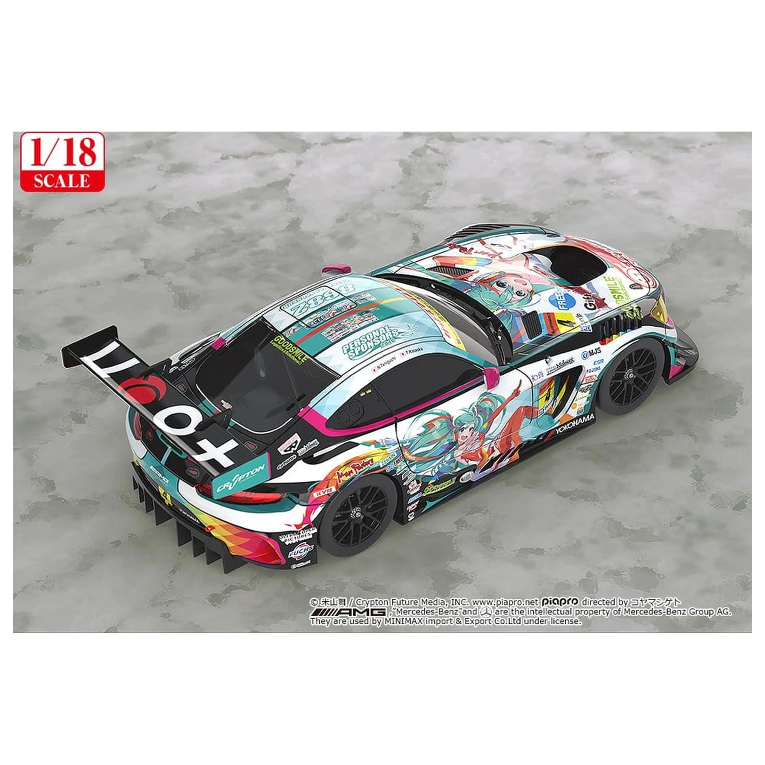 Hatsune Miku GT Project Pojazd 1/18 Good Smile Hatsune Miku AMG 2016 SUPER GT Ver. 26 cm zdjęcie produktu