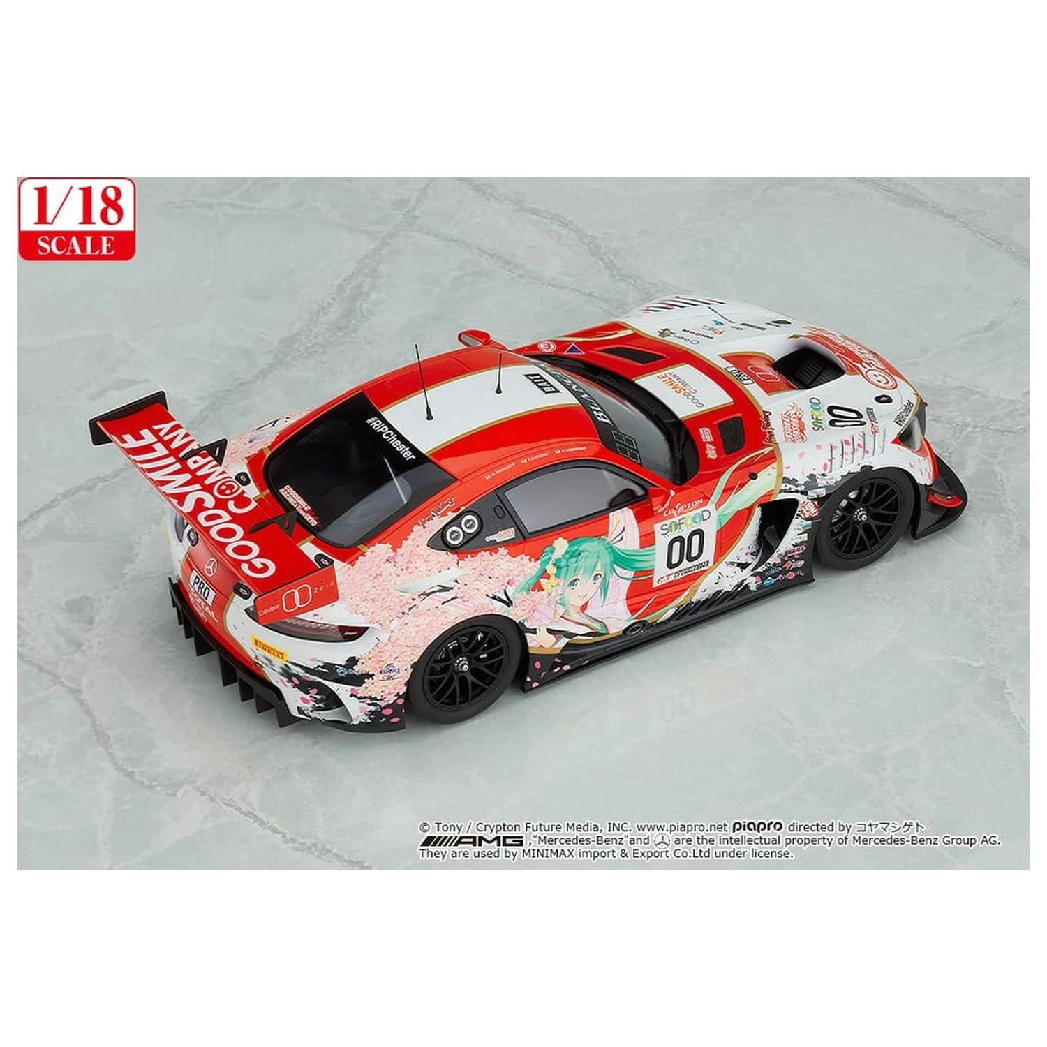 Hatsune Miku GT Project Pojazd 1/18 Good Smile Hatsune Miku AMG 2017 SPA24H Ver. 26 cm zdjęcie produktu