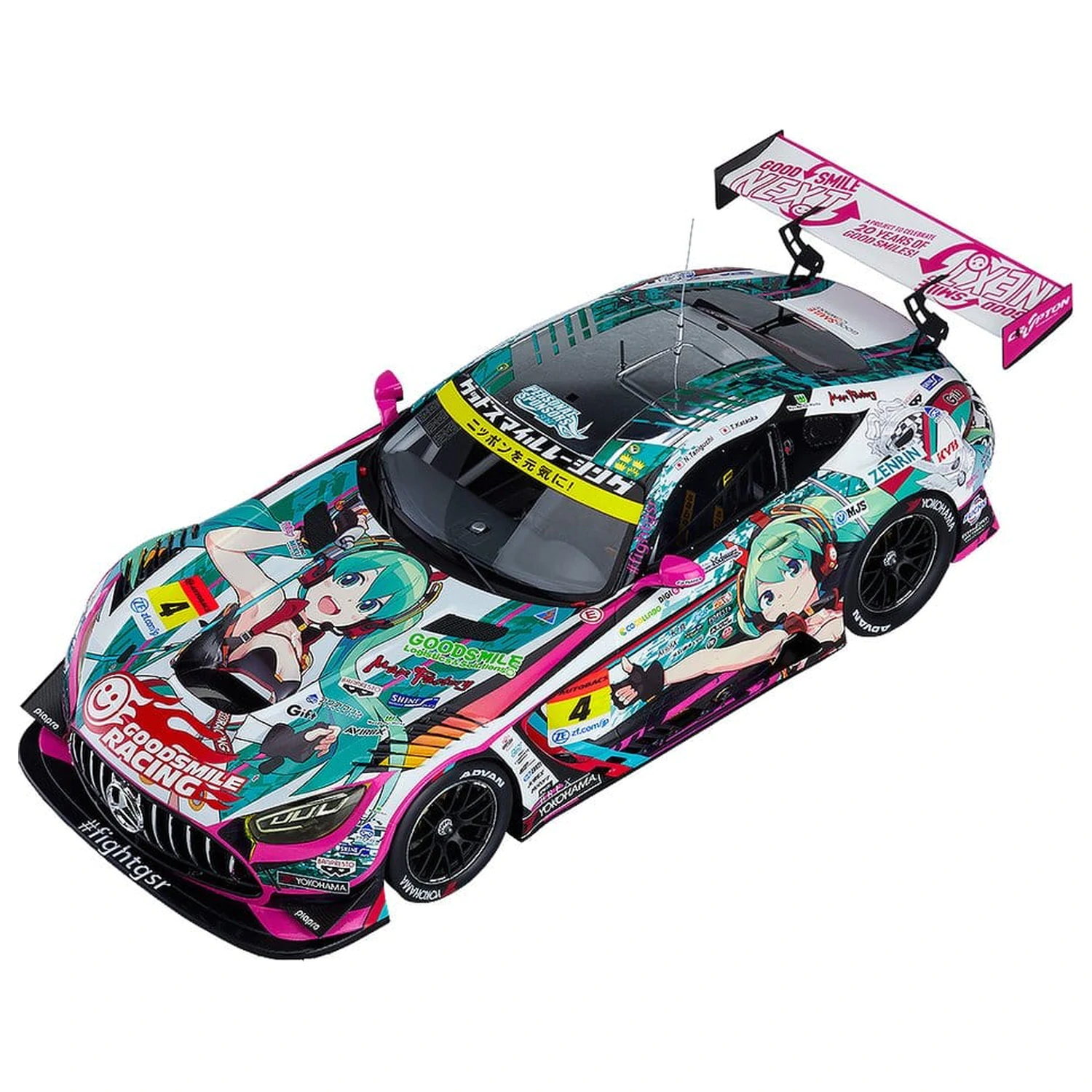 Hatsune Miku GT Project Pojazd 1/18 Good Smile Hatsune Miku AMG 2020 SUPER GT Okayama Test Ver. 26 cm zdjęcie produktu