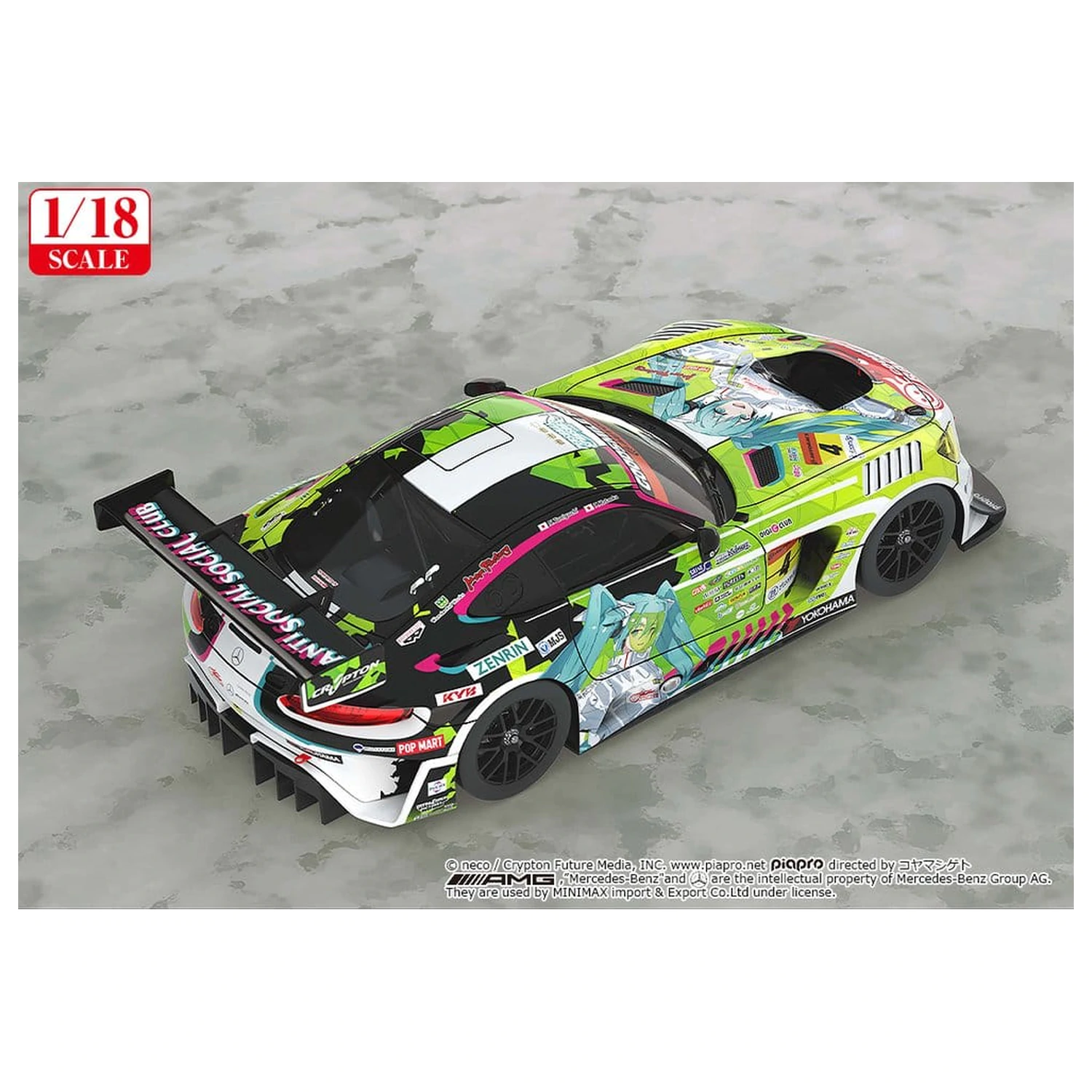 Hatsune Miku GT Project Pojazd 1/18 Good Smile Hatsune Miku AMG 2022 Season Opening Ver. 26 cm zdjęcie produktu