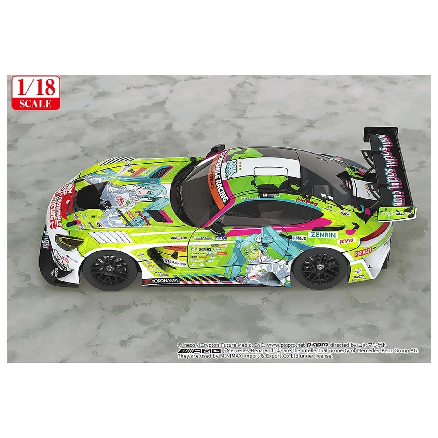 Hatsune Miku GT Project Pojazd 1/18 Good Smile Hatsune Miku AMG 2022 Season Opening Ver. 26 cm zdjęcie produktu