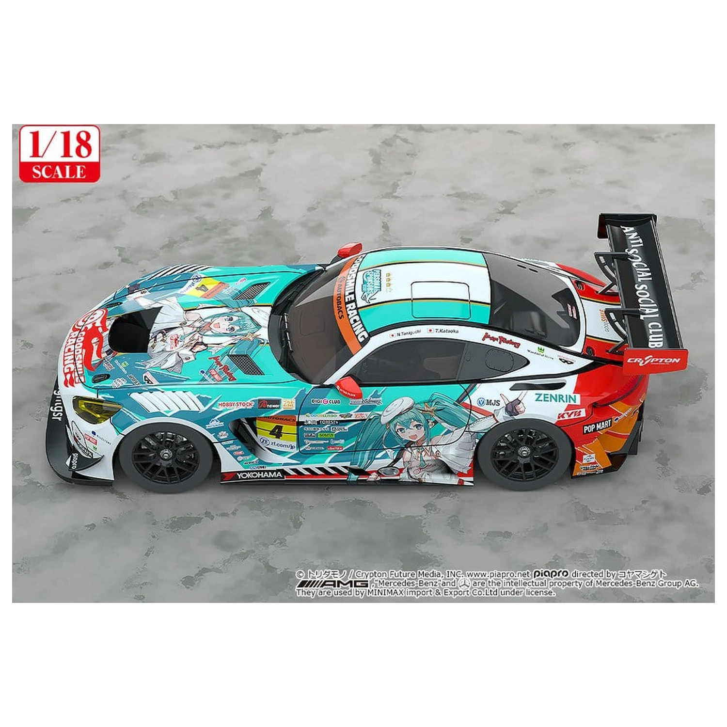 Hatsune Miku GT Project Pojazd 1/18 Good Smile Hatsune Miku AMG 2023 Season Opening Ver. 26 cm zdjęcie produktu