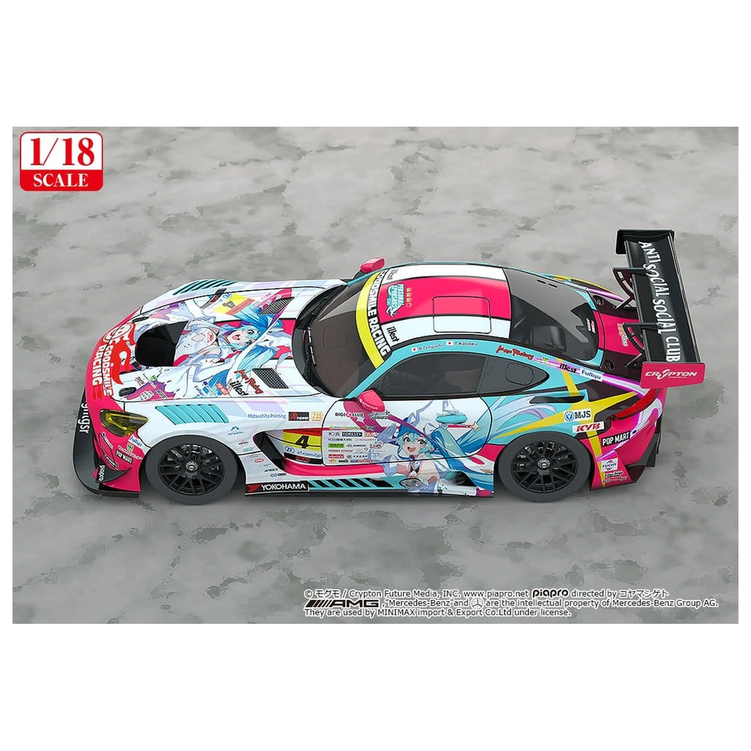 Hatsune Miku GT Project Pojazd 1/18 Good Smile Hatsune Miku AMG 2024 Season Opening Ver. 26 cm zdjęcie produktu