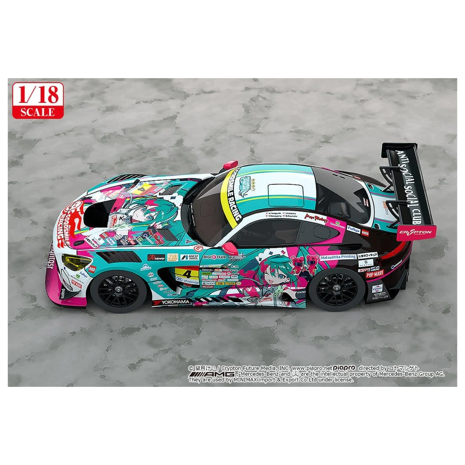 Hatsune Miku GT Project Pojazd 1/18 Good Smile Hatsune Miku AMG 2025 Season Opening Ver. 26 cm zdjęcie produktu