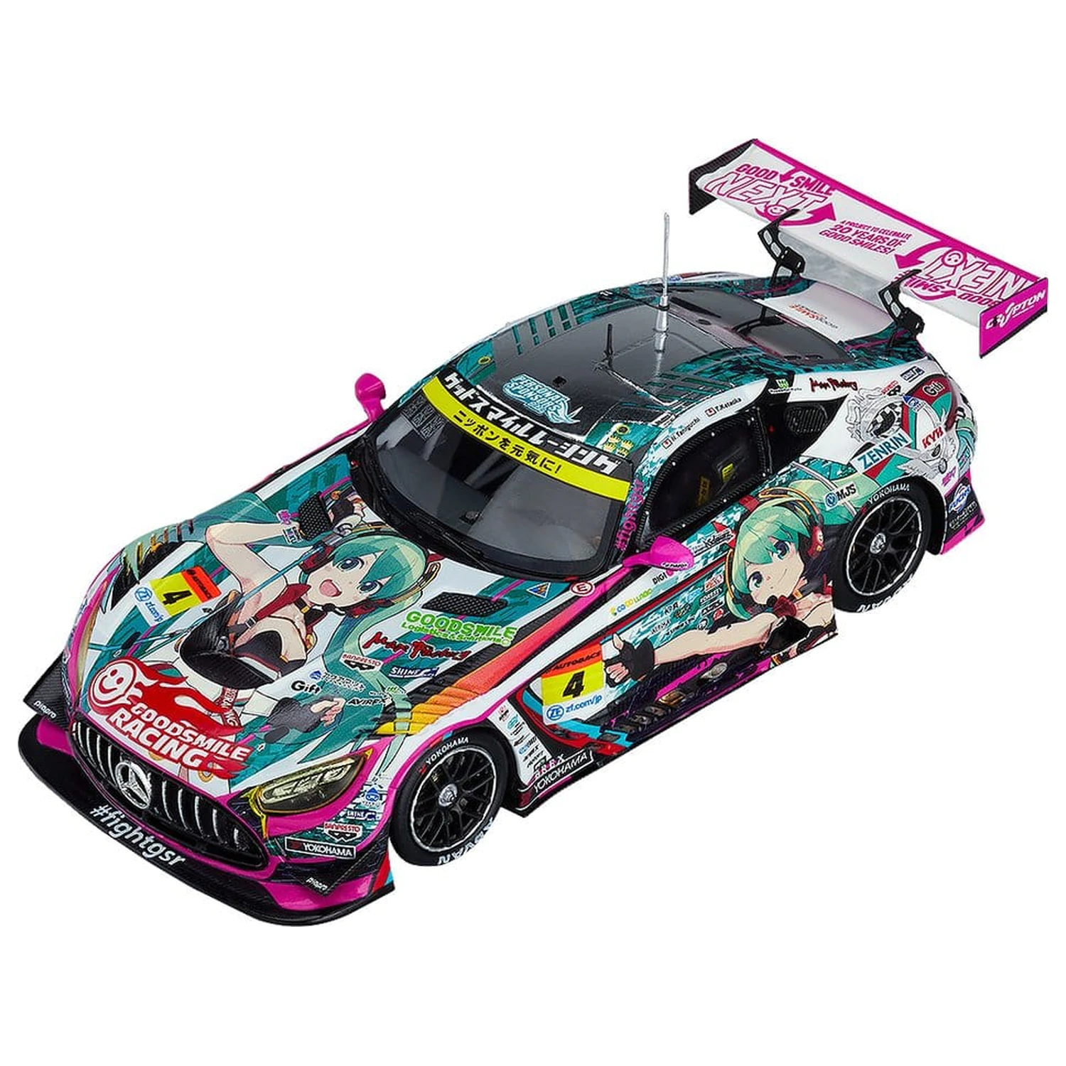 Hatsune Miku GT Project Pojazd 1/43 Good Smile Hatsune Miku AMG 2020 SUPER GT Okayama Test Ver. 11 cm zdjęcie produktu