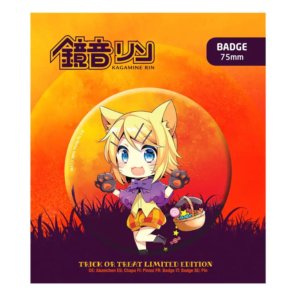 Przypinka Hatsune Miku Halloween Limited Edition Kagamine Rin zdjęcie produktu