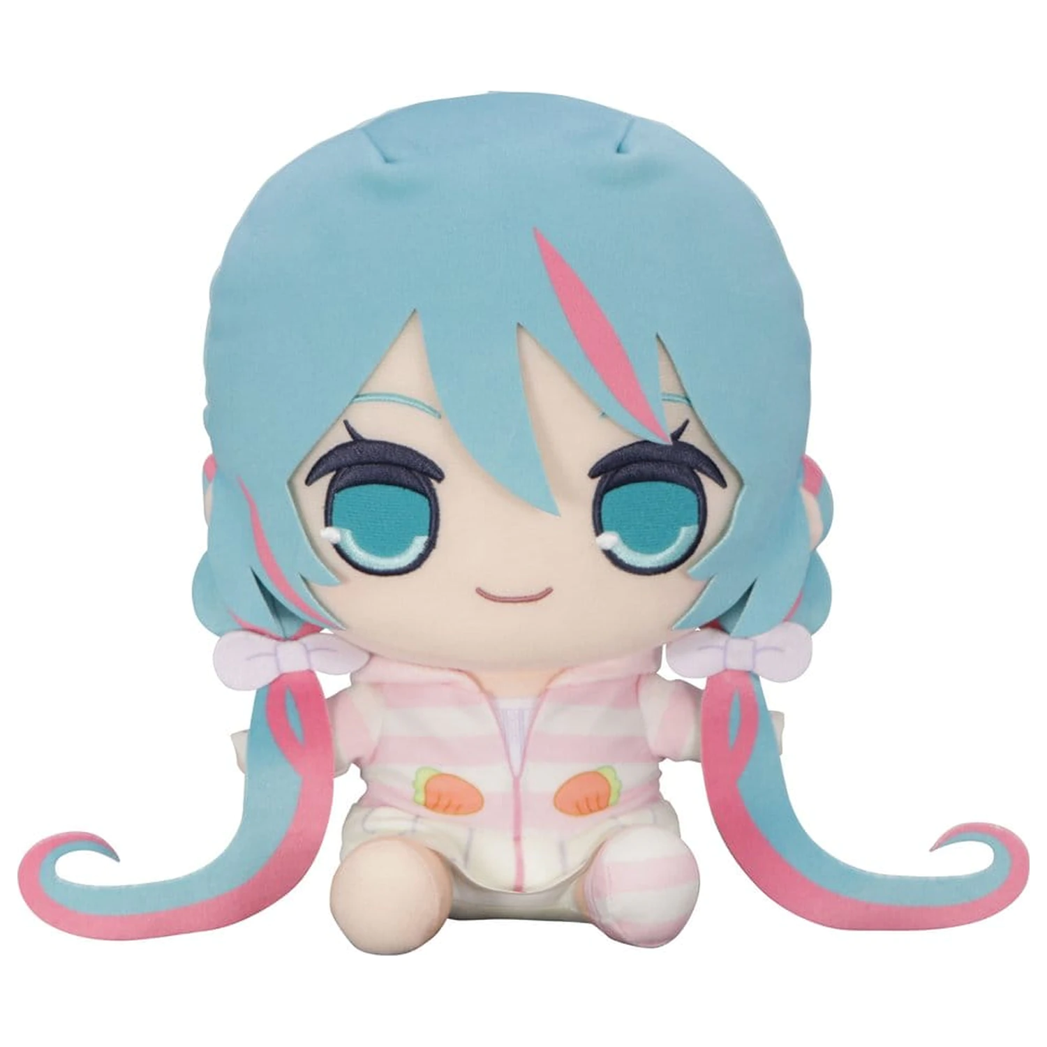 Hatsune Miku Kyurumaru duża pluszowa figurka w piżamie z kapturem z uszami królika 28 cm zdjęcie produktu