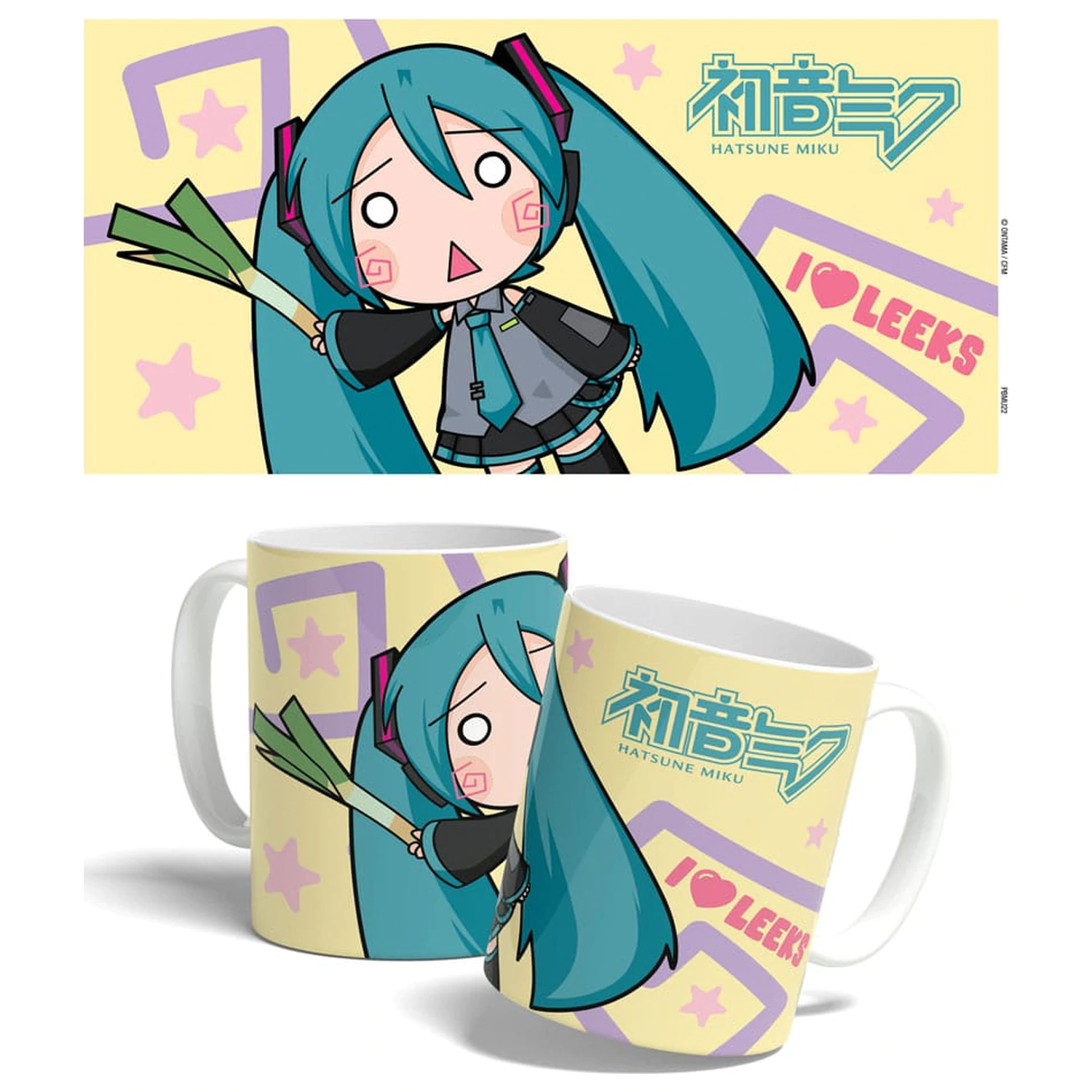 Kubek Hatsune Miku Miku Chibi Leek Girl 325 ml zdjęcie produktu