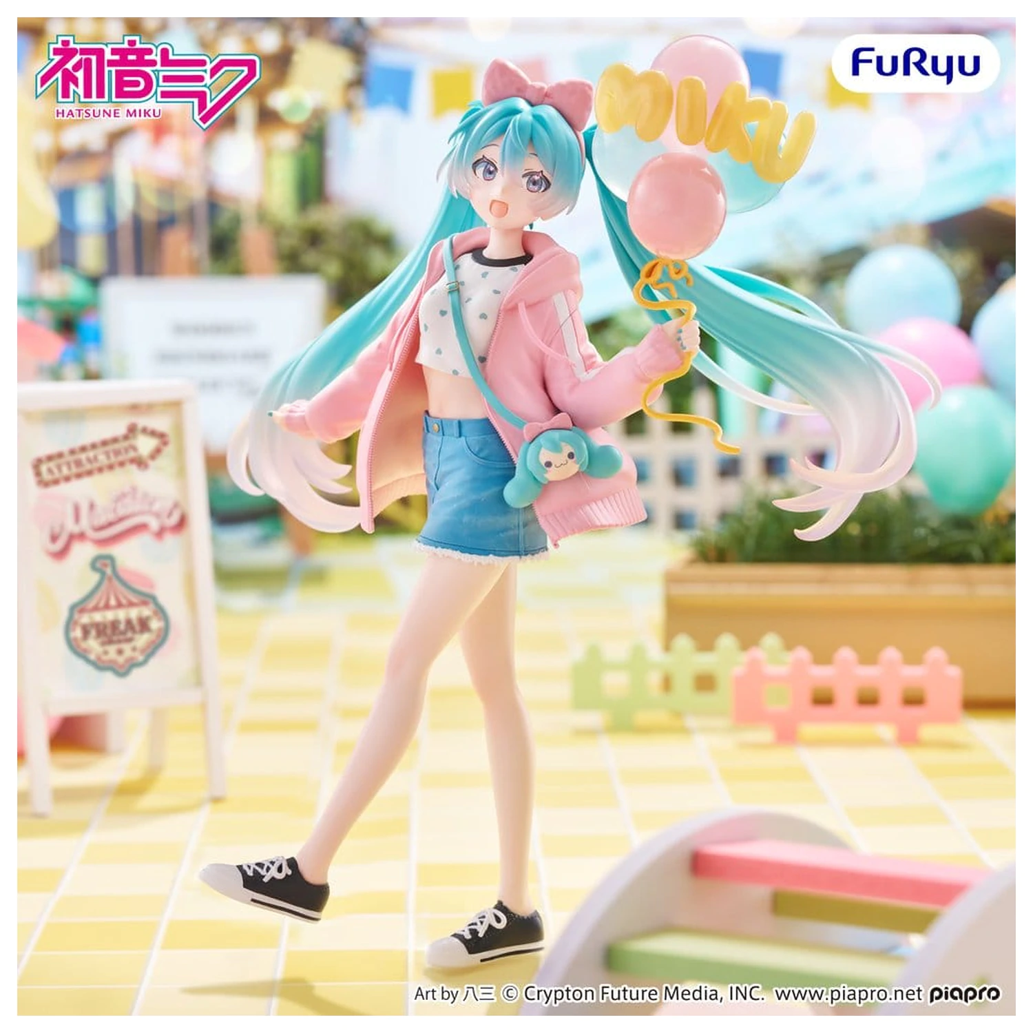 Figurka Hatsune Miku Muchute z PVC, wersja Theme Park Date, 19 cm zdjęcie produktu
