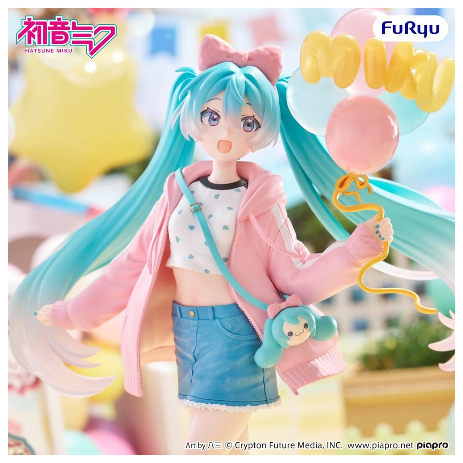 Figurka Hatsune Miku Muchute z PVC, wersja Theme Park Date, 19 cm zdjęcie produktu