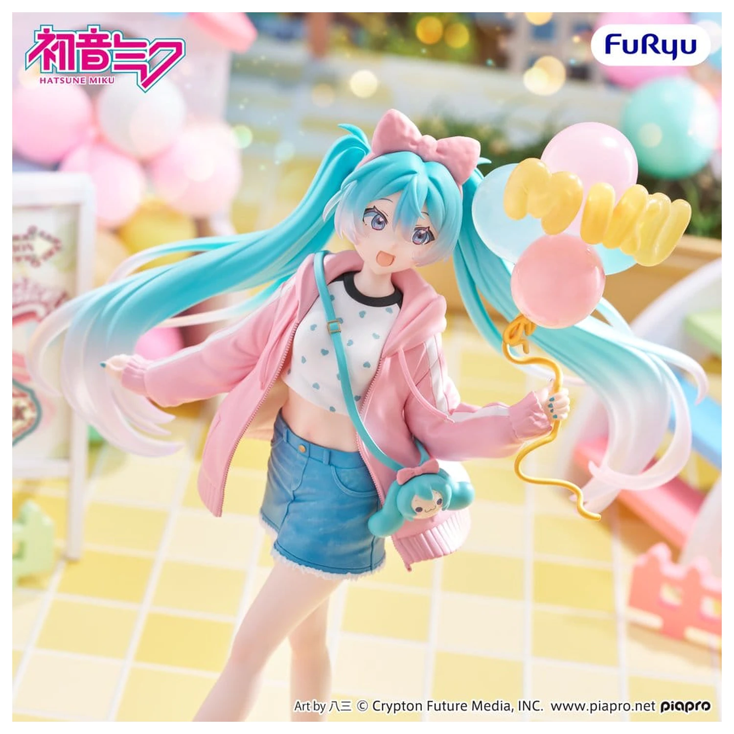 Figurka Hatsune Miku Muchute z PVC, wersja Theme Park Date, 19 cm zdjęcie produktu