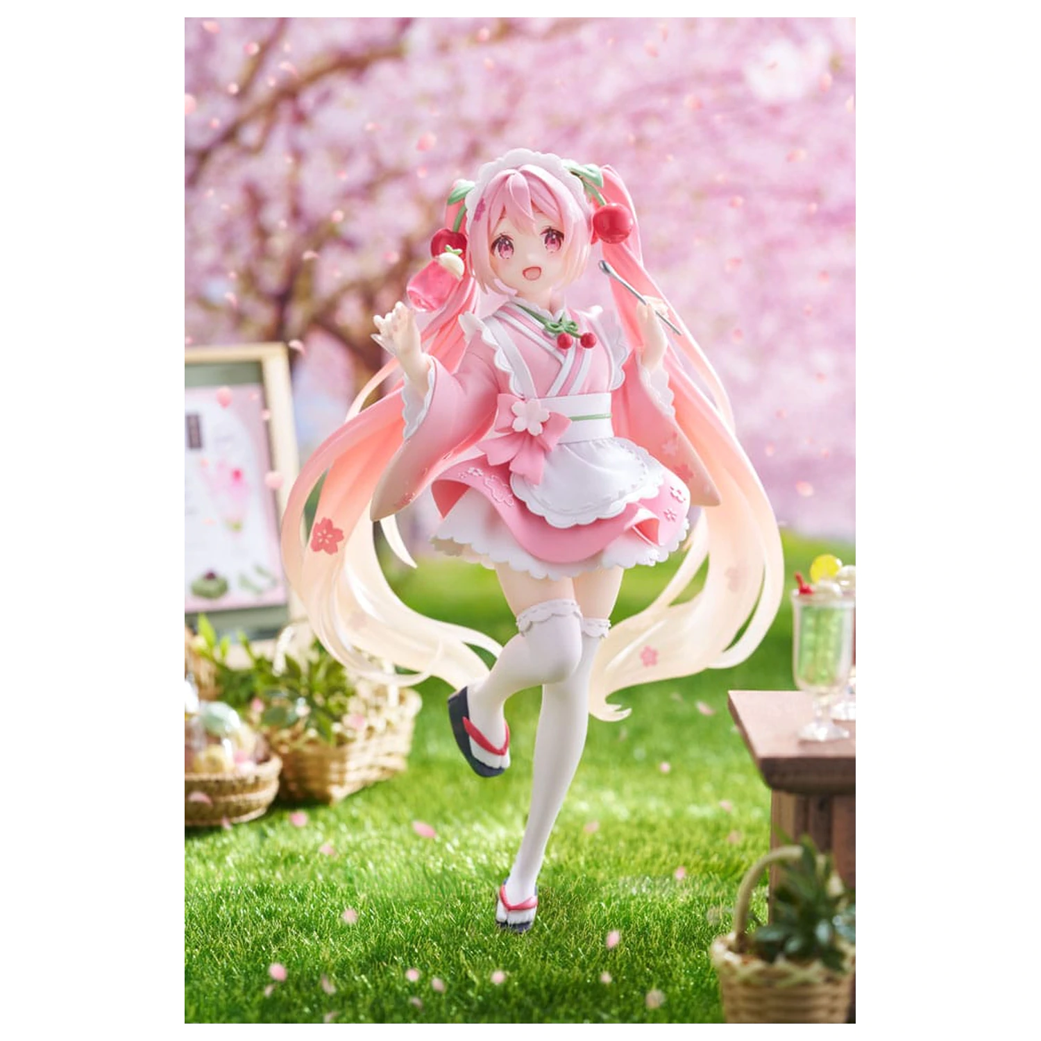 Hatsune Miku PVC Statua Newley Written Sakura Miku Japanese Cafe Ver. Reissue 18 cm zdjęcie produktu