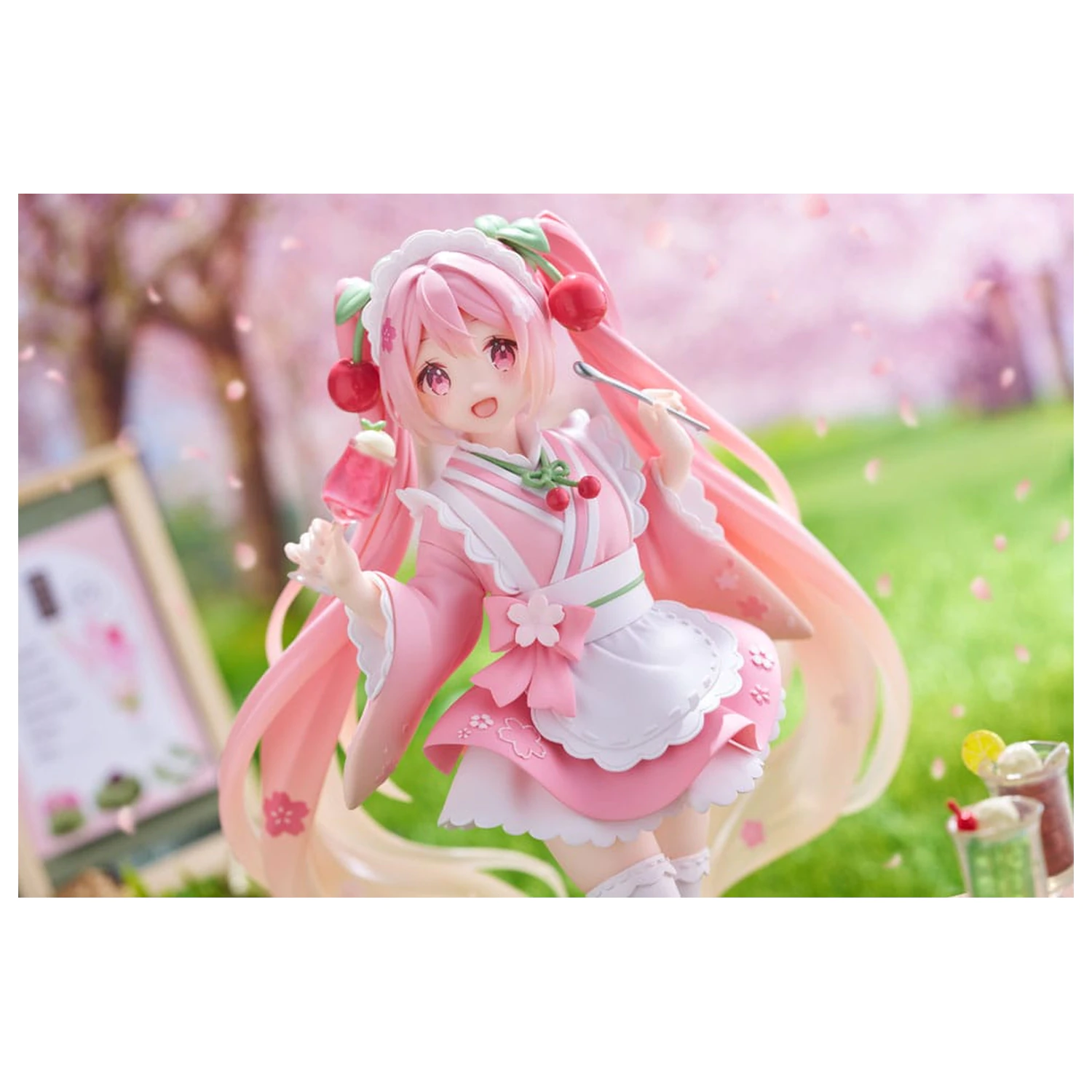 Hatsune Miku PVC Statua Newley Written Sakura Miku Japanese Cafe Ver. Reissue 18 cm zdjęcie produktu