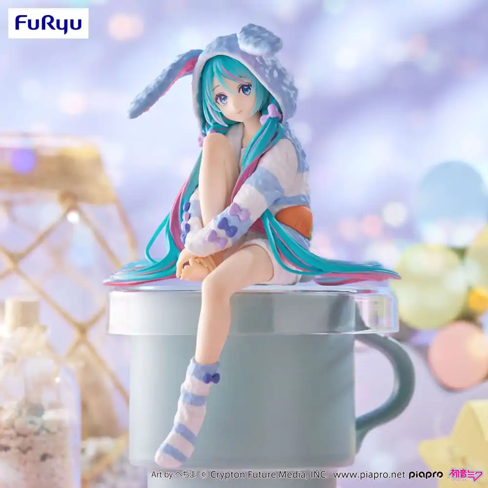 Hatsune Miku Noodle Stopper Statuetka PVC Hatsune Miku Rabbit Ear Hood Pajama Blue Color Ver. 14 cm zdjęcie produktu