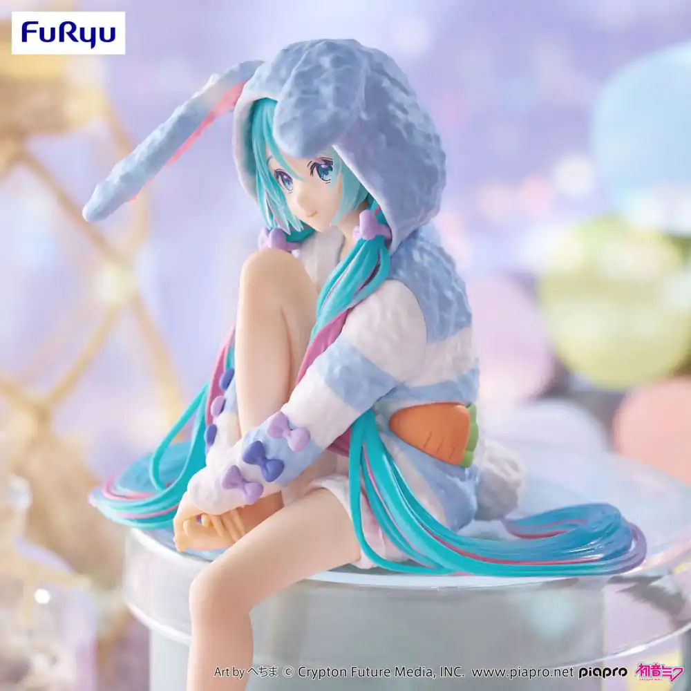 Hatsune Miku Noodle Stopper Statuetka PVC Hatsune Miku Rabbit Ear Hood Pajama Blue Color Ver. 14 cm zdjęcie produktu