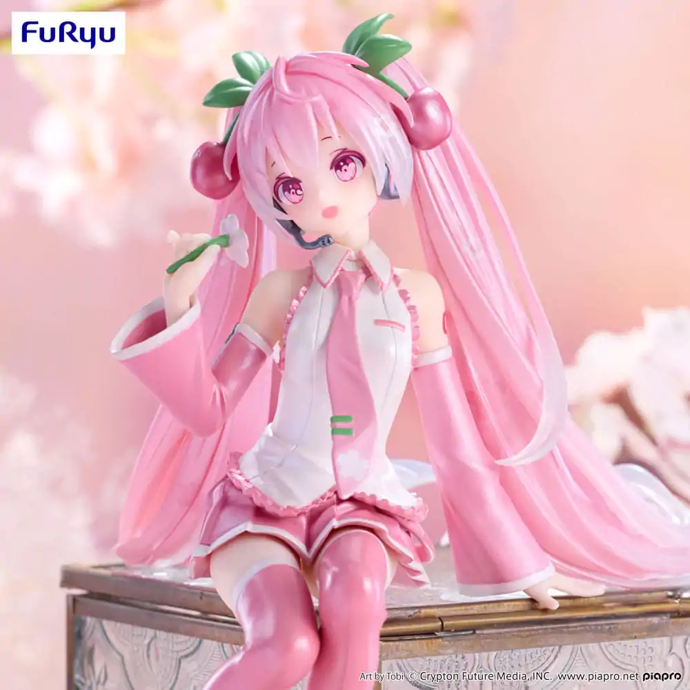 Hatsune Miku Noodle Stopper Statuetka PVC Sakura Miku 2024 Pearl Color Ver. 15 cm zdjęcie produktu