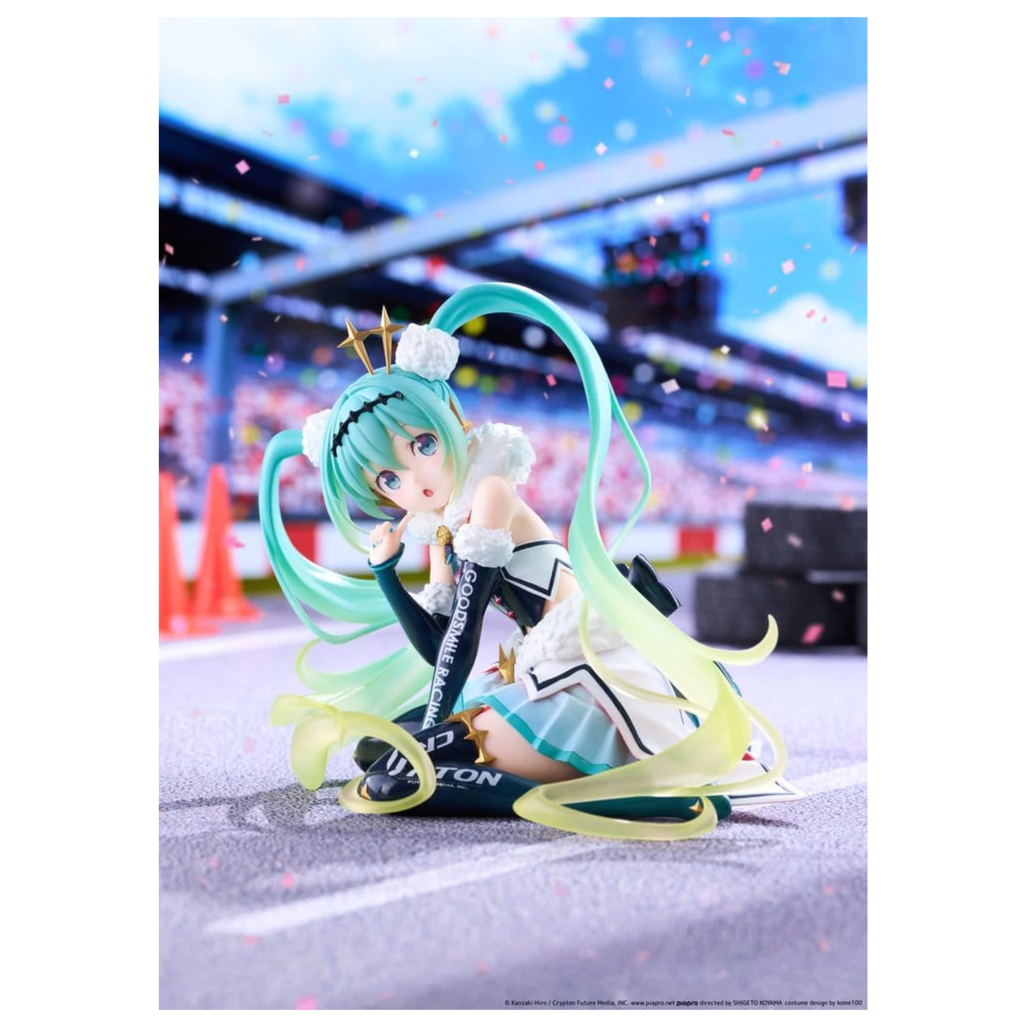 Hatsune Miku Taito Kuji PVC Figurka Racing Miku 2018 Ver. Runda 8 13 cm zdjęcie produktu