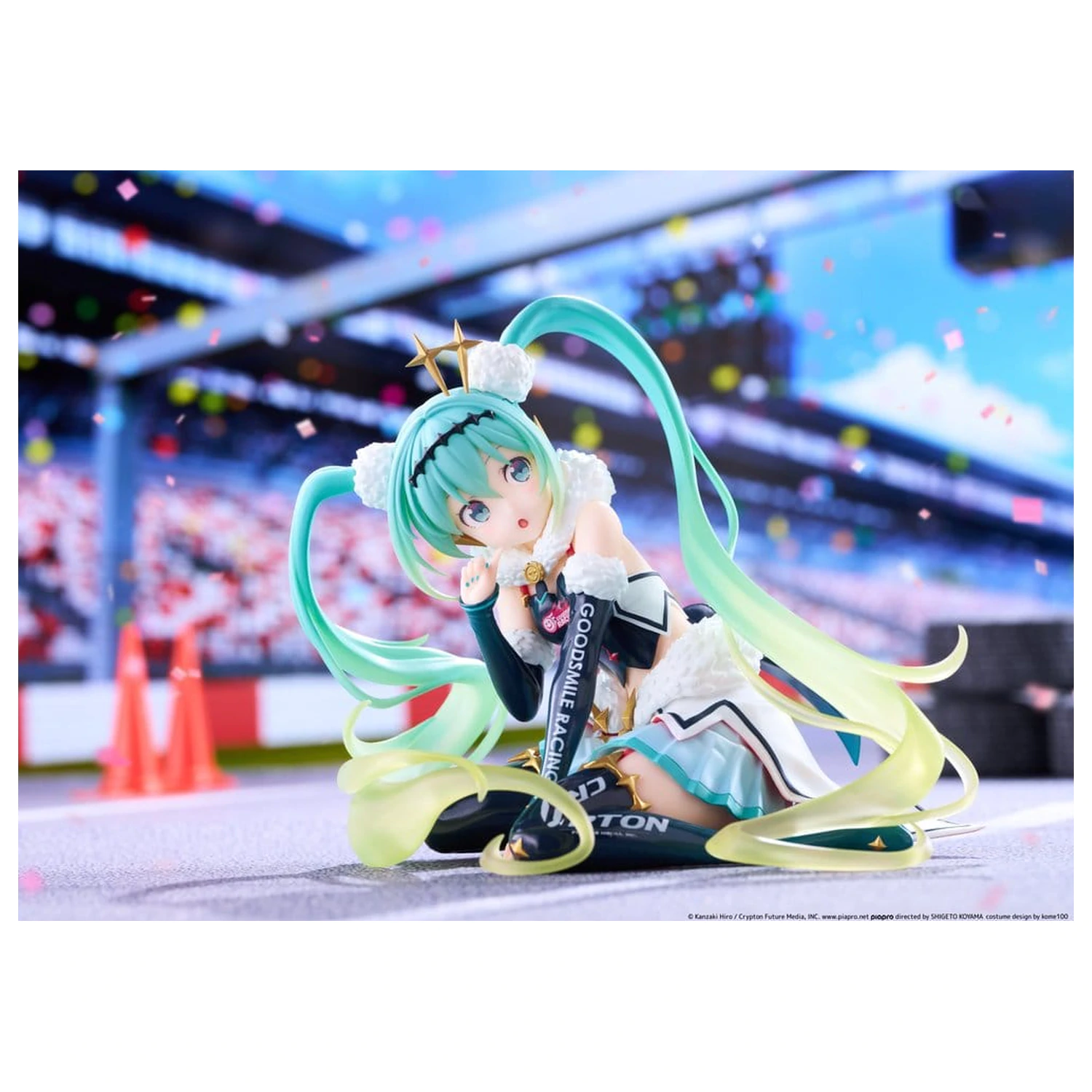 Hatsune Miku Taito Kuji PVC Figurka Racing Miku 2018 Ver. Runda 8 13 cm zdjęcie produktu