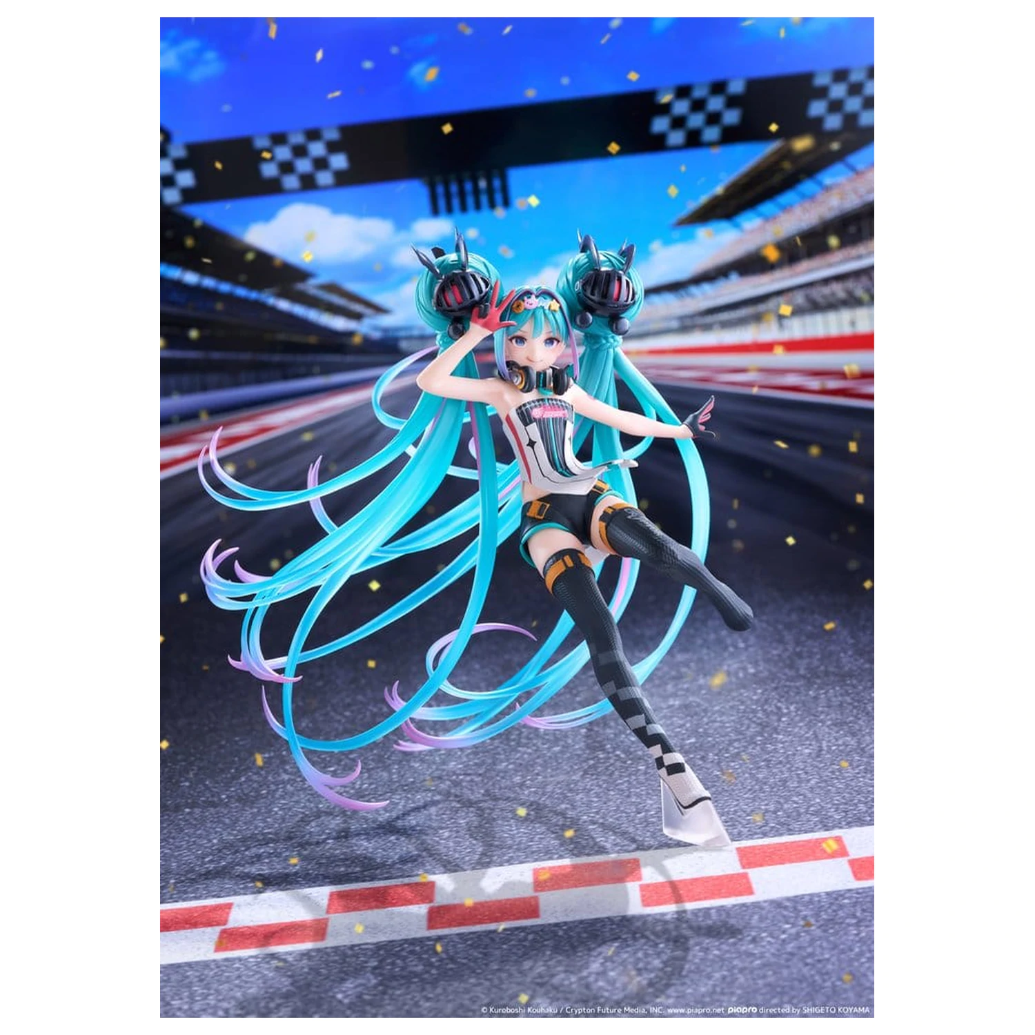Hatsune Miku Taito Kuji Figurka PVC Racing Miku 2026 Ver. Oryginalna 18 cm zdjęcie produktu